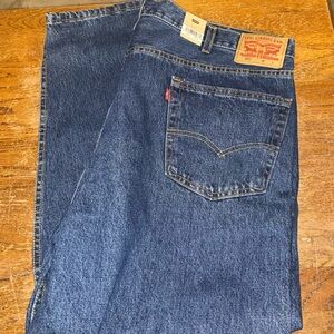 NWT Levis 550 Jeans Mens 46x30 Big & Tall Relaxed Tapered Denim Blue